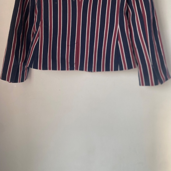 Frame 0 Striped Shrunken Blazer - Picture 11 of 14